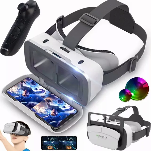 Lentes De Realidad Virtual Gafas Vr 3d Con Controladores