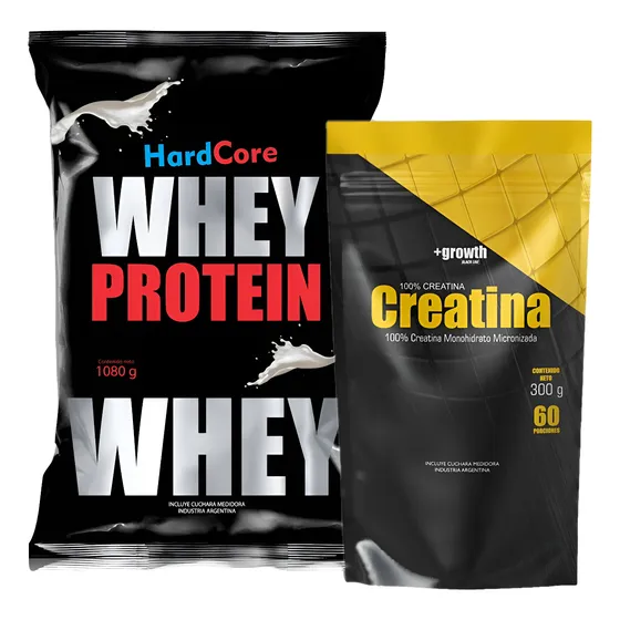 1 Whey Protein Hardcore+ 1 Creatina +growth