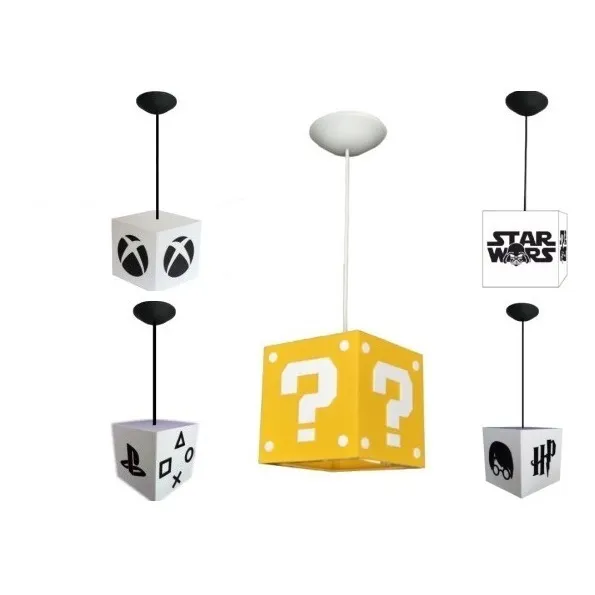 Luminária Pendente De Teto Geek Gamer Diversos Modelos