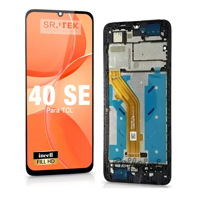 Tela Frontal Touch Display Para Tcl 40 Se T610k Com Aro