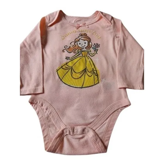 Body Manga Larga Para Bebé Niña. Marca: Disney. Talla: 18 M