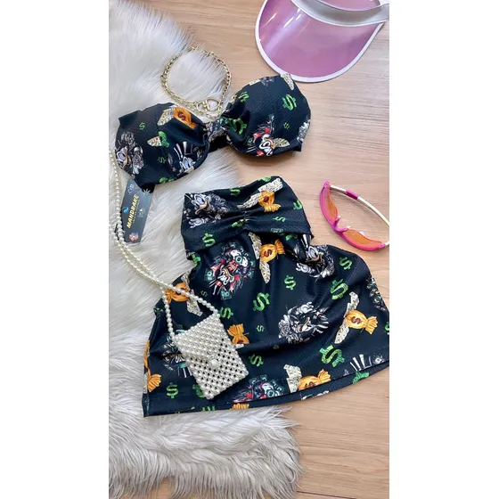 Conjunto Mandrake Feminino Estilo Barbie Favela Quebrada