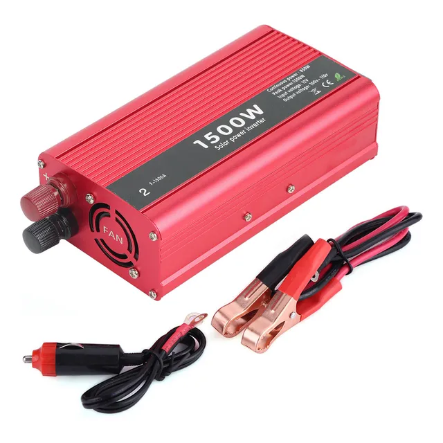 Inversor De Corriente Portátil Para Coche Dc 12v A 110v Ac 1500w Adaptador De Cargador Usb