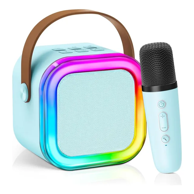 Parlante Con Microfono Portátil Inalambrico Bluetooth Karaok