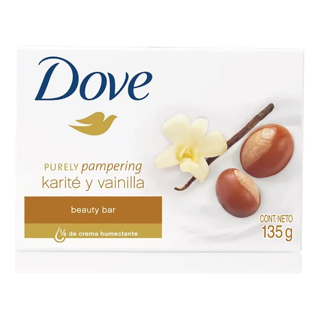 Jabón en Barra Dove Purely Pampering Karité y Vainilla 135g
