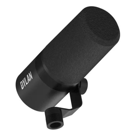 Microfone Para Podcast Dylan Dm-5 Ajustável E Versátil Cor Preto