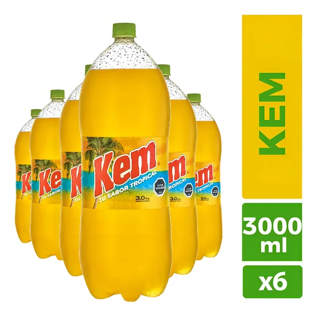 Pack 6 Bebida Kem 3 Litros