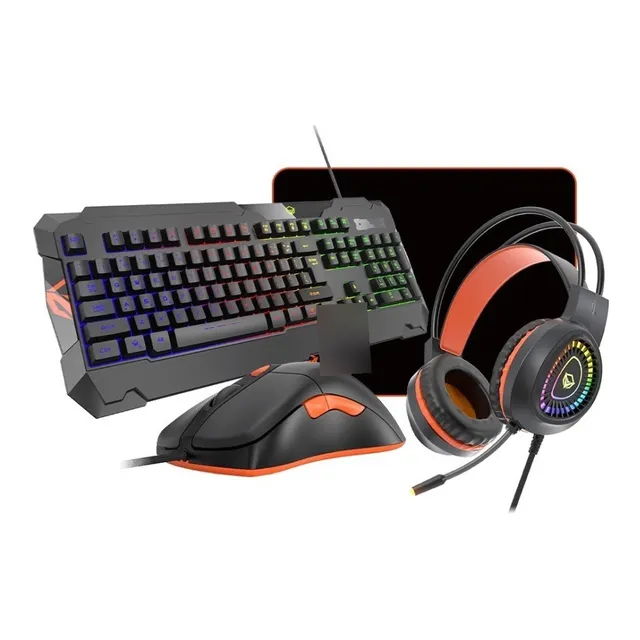 Combo Gamer Meetion 4 En 1 Mouse Teclado Auricular Pad