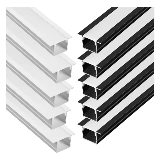 Kit 5 Perfil Para Fita De Led Embutir 2 Metros 25mmx15 Avant