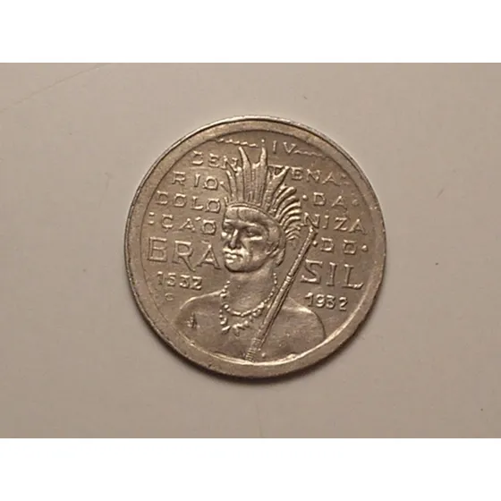 100 Réis - 1932 Da Série Vicente /  Ní / Indio