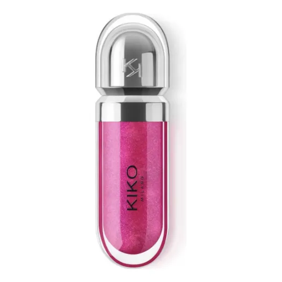 Kiko Milano Gloss 3D Hydra Color: 23, acabado brillante, color fucsia