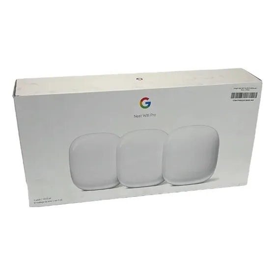 Google Nest Wifi Pro 6e Roteador Mesh - Kit C/ 3 Unidades