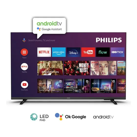 Smart TV de 43" Philips 6900 Series 43PFD6917 con pantalla LED Full HD