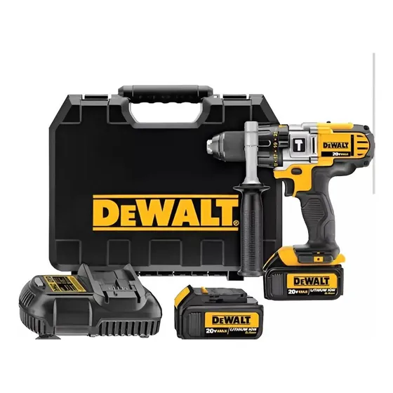 Taladro Percutor Dewalt Atornillador 20v Baterías + Maletín