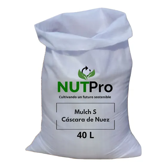 Mulch Cáscara De Nuez Tamaño S (5-12 Mm) Saco 40 Litros