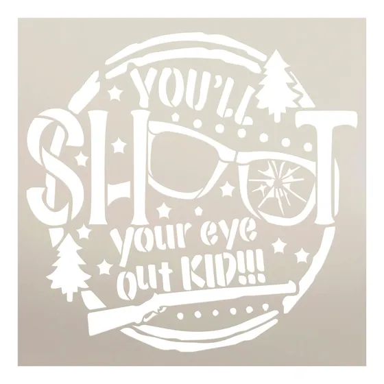 Plantilla Para Manualidad Texto Ingl  I Shoot Your Eye Out 
