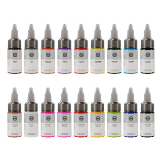 Kit De Tinta De Tatuaje 18 Colores Vibrantes Ouo 18 Pzs 15ml Kit De Tinta De Tatuaje 18 Colores Vibrantes Ouo 18 Pzs 15ml