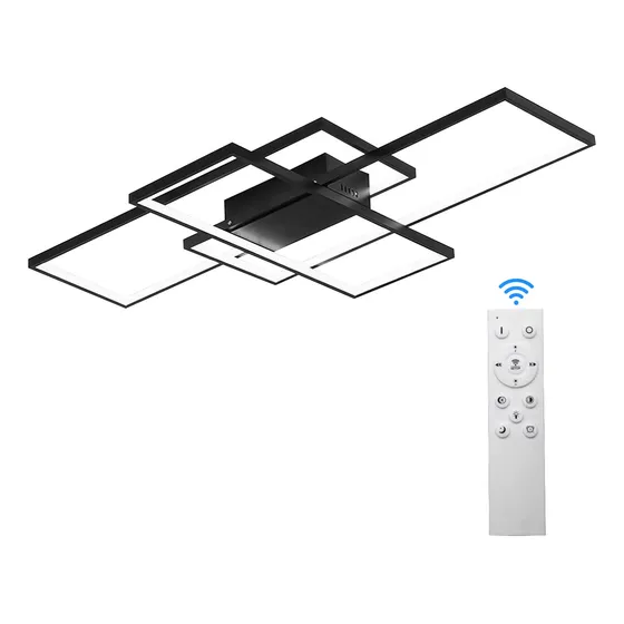 Lustre Moderno Quarto Led Brilho Ilimitado 3 Em 1 + Remote