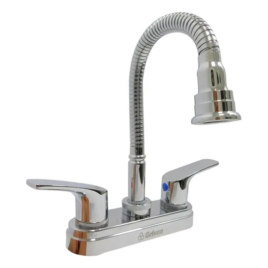 Llave De Lavamanos Doble Flexible Griven