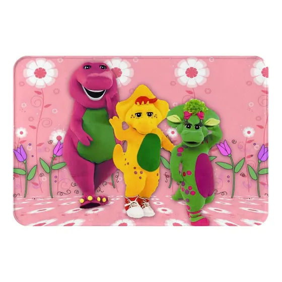 Orpjxio Alfombra Baño Barney Show And Friends Para Sala 16 X