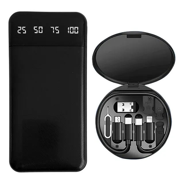 Power Bank 20.000mah, Cargador + Set Cables De Regalo, 90132
