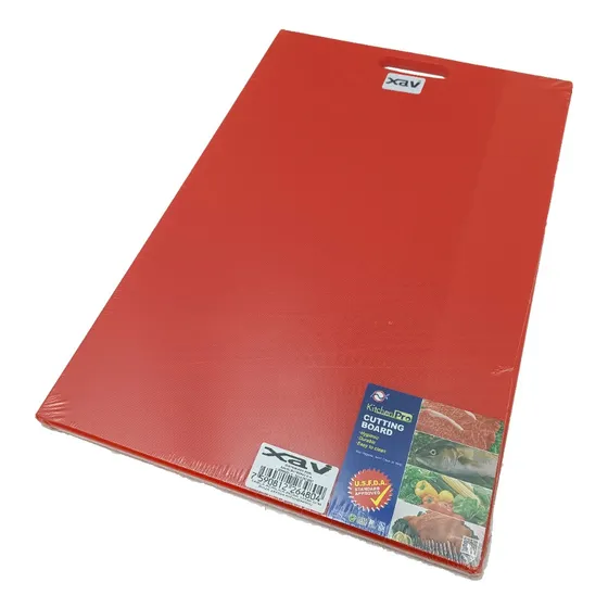 Tabla Nylon Acrilica Cortar Picar Rojo 33x49.5cm X. 9769