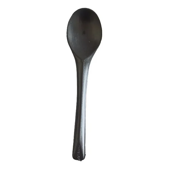 Cucharitas Plásticas Para Postre Color Negro Por Bulto 