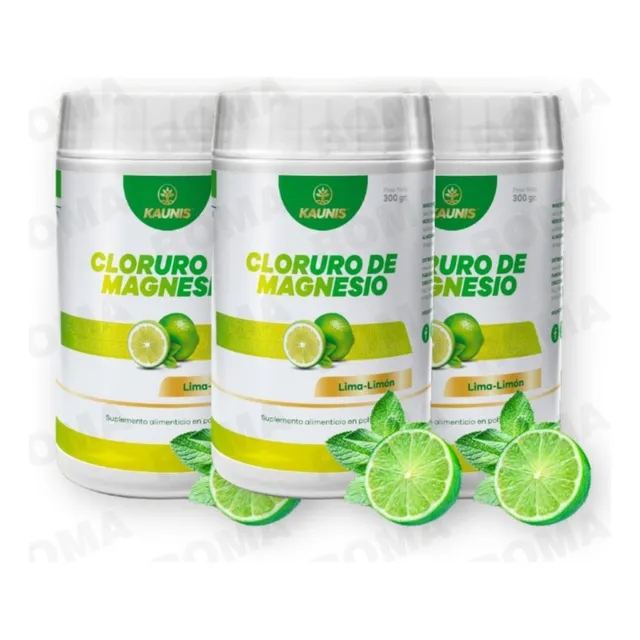 Pack 3 Cloruro De Magnesio En Polvo 900g Kauinis