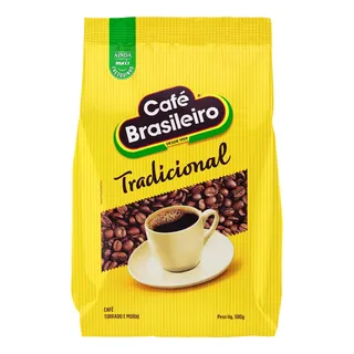CafĂ© Torrado E MoĂdo Tradicional CafĂ© Brasileiro Pacote 500g CafĂ© Torrado E MoĂdo Tradicional CafĂ© Brasileiro Pacote 500g