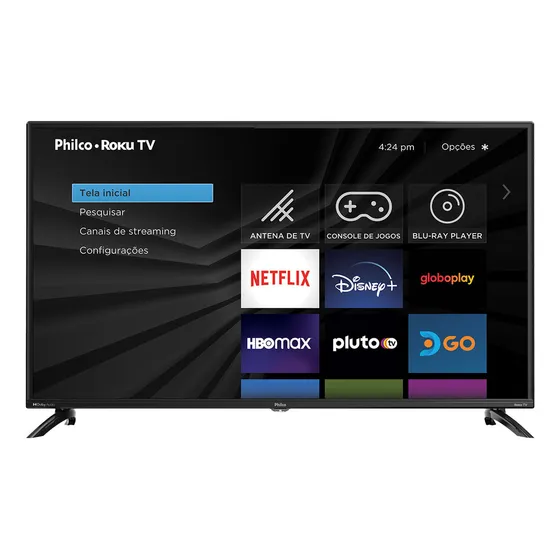 Smart Tv Led 42'' Ptv42g6fr2cpf Roku Dolby Audio Preta Philco 110V/220V