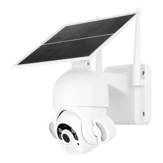 Cámara De Seguridad Carga Solar Para Exterior Hd Con Wifi.