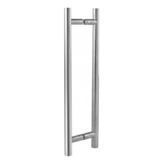 Manillon Tipo H Para Puerta De Vidrio  85 X 125cm Satinado 