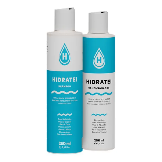 Kit Shampoo E Condicionador Hidratei Para Fios Revitalizados