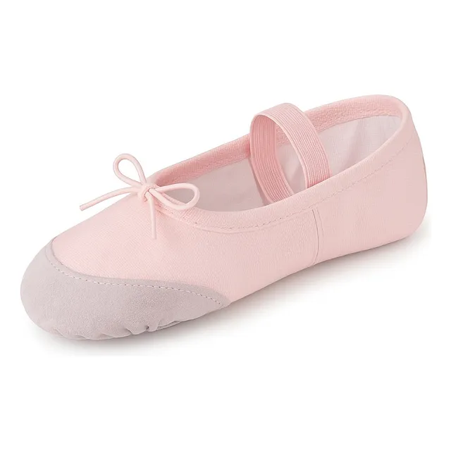 Zapatillas Ballet Lona Media Punta Reforzada Talles 23 Al 40