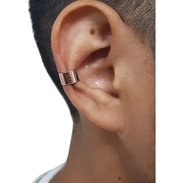 Piercing 2pcs Falso Cuff Oreja Arete Unisex Mujer Hombre 1