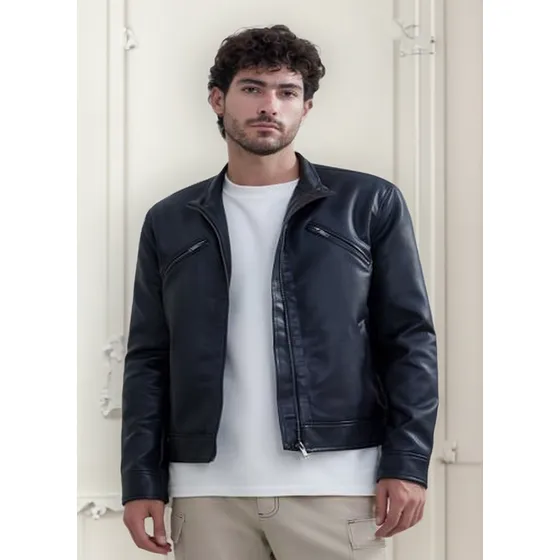 Chaqueta Hombre Seven Pu Negro Viscosa 45080432-10