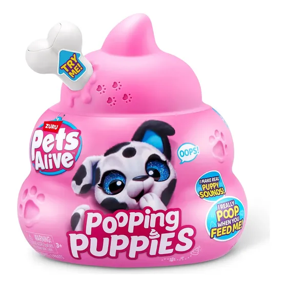 Perro Sorpresa Perrito Pooping Puppies - Pets Alive - Zuru