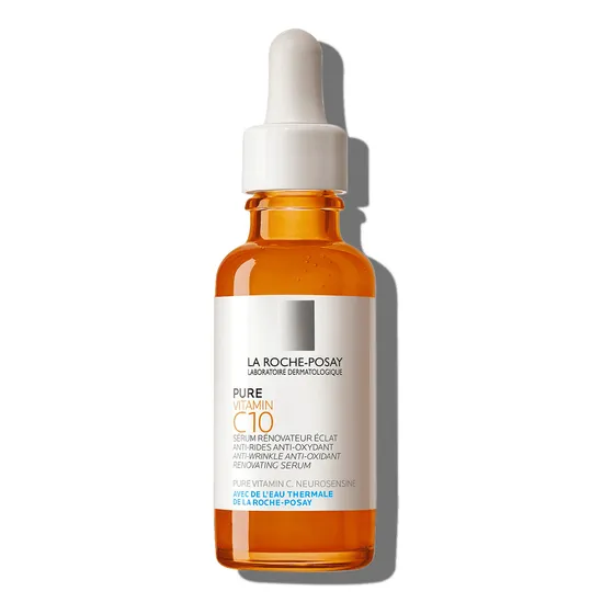 La Roche Posay serum pure vitamin C10 ampolla día y noche para pieles sensibles