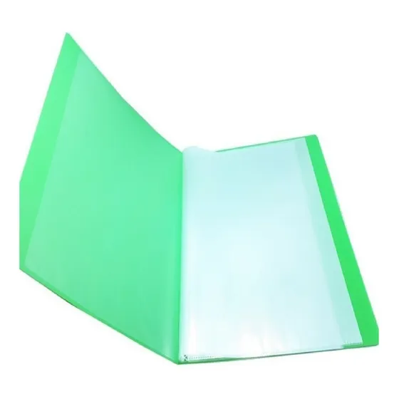 Carpeta A4 Con 10 Folios Separadores Organizador Foliada Color Verde Claro