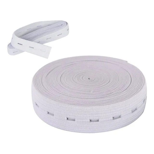Elastico Resorte Con Ojal Ancho 2.0cm X 10 Metros
