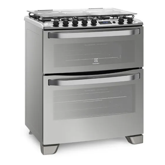 Cocina Electrolux 76dxr 76 Cm 5 Quemadores Doble Horno