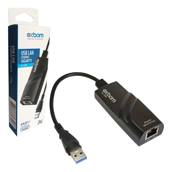 Adaptador De Rede Usb 3.0 Rj45 Gigabit 1000mbps Pc Notebook