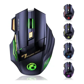 . .as Mouse Gamer Sem Fio Recarregável Silencioso Para .bm .