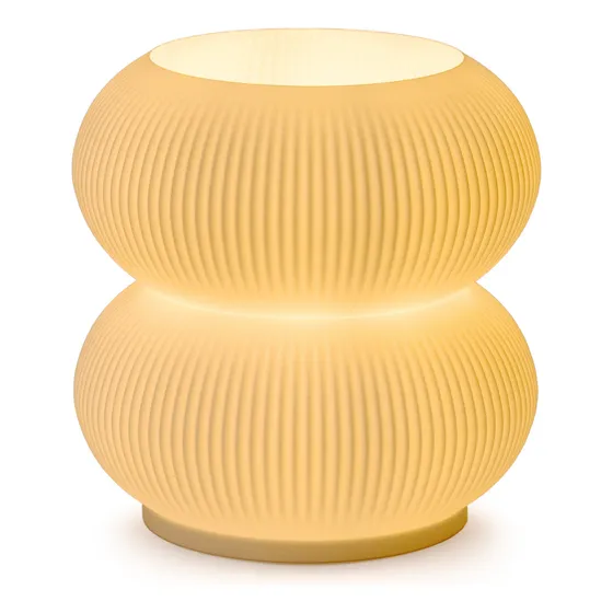 Lampara Velador Mesa Nordico Impresion 3d Luz Calida Esferas