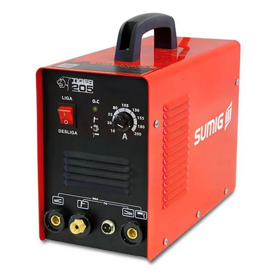 Maquina De Solda Tig Tiger 205 220v C/ Tocha Su 26  Sumig