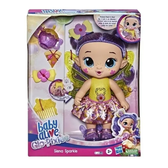 Muñeca Baby Alive Glo Pixies Hada Siena Sparkle