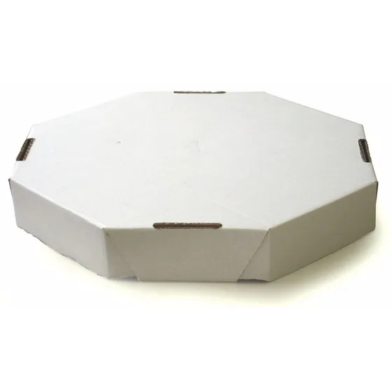Caixa De Pizza Kit Com 50 - Oitavada Branca Tamanho 25