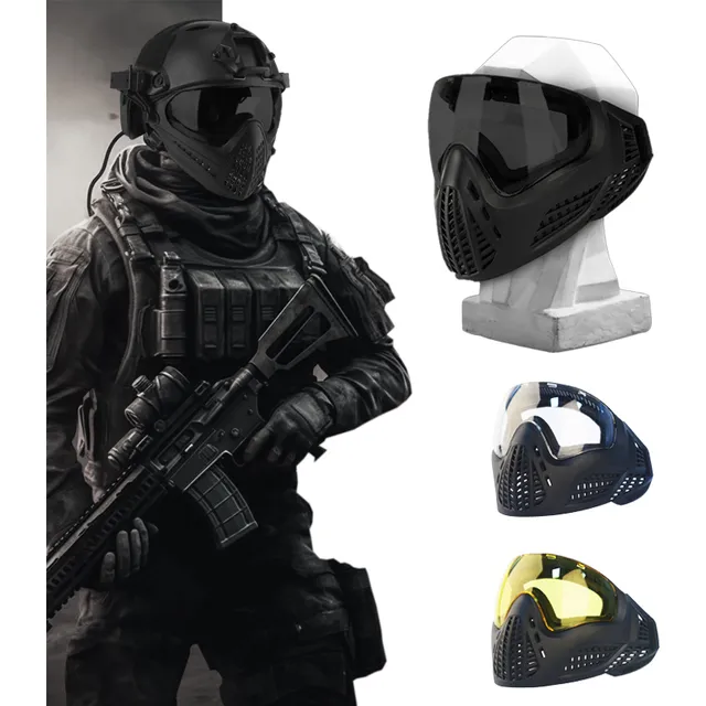 Mascara Full Face Airsoft Paintball Oculos Geada Táticos