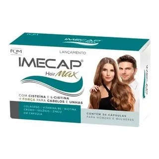 Imecap Hair Max Cabelos E Unhas 30 CĂĄpsulas Imecap Hair Max Cabelos E Unhas 30 CĂĄpsulas