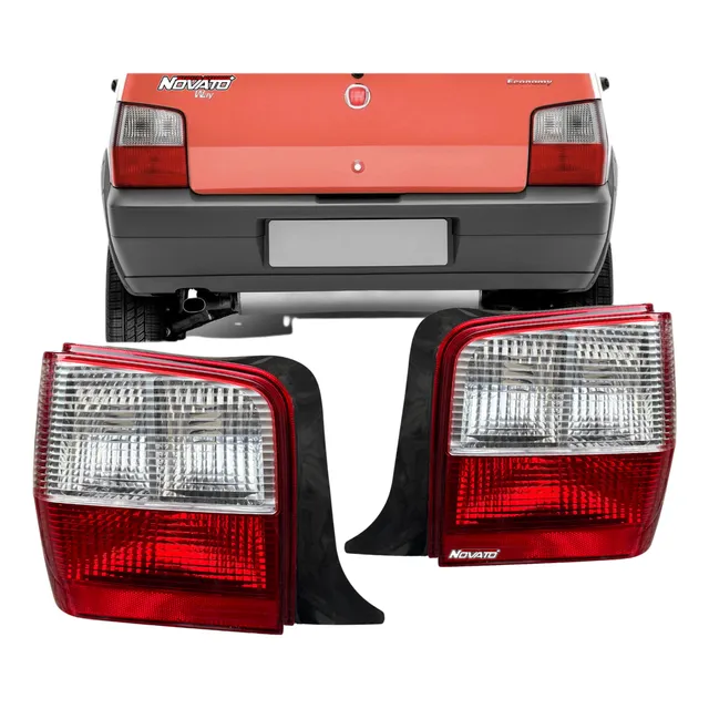 Juego Par Faro Trasero Fiat Uno Fire  2004 Al 2014